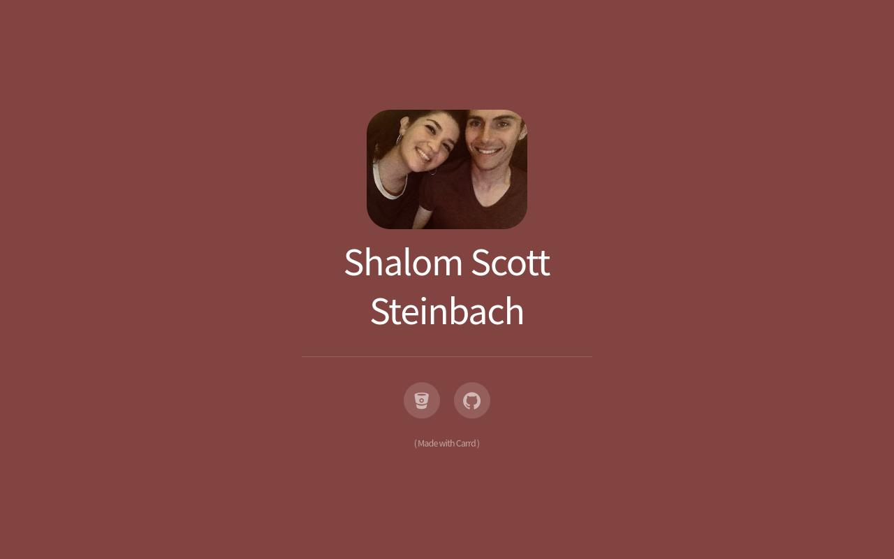 Carrd profile picture for @shalom